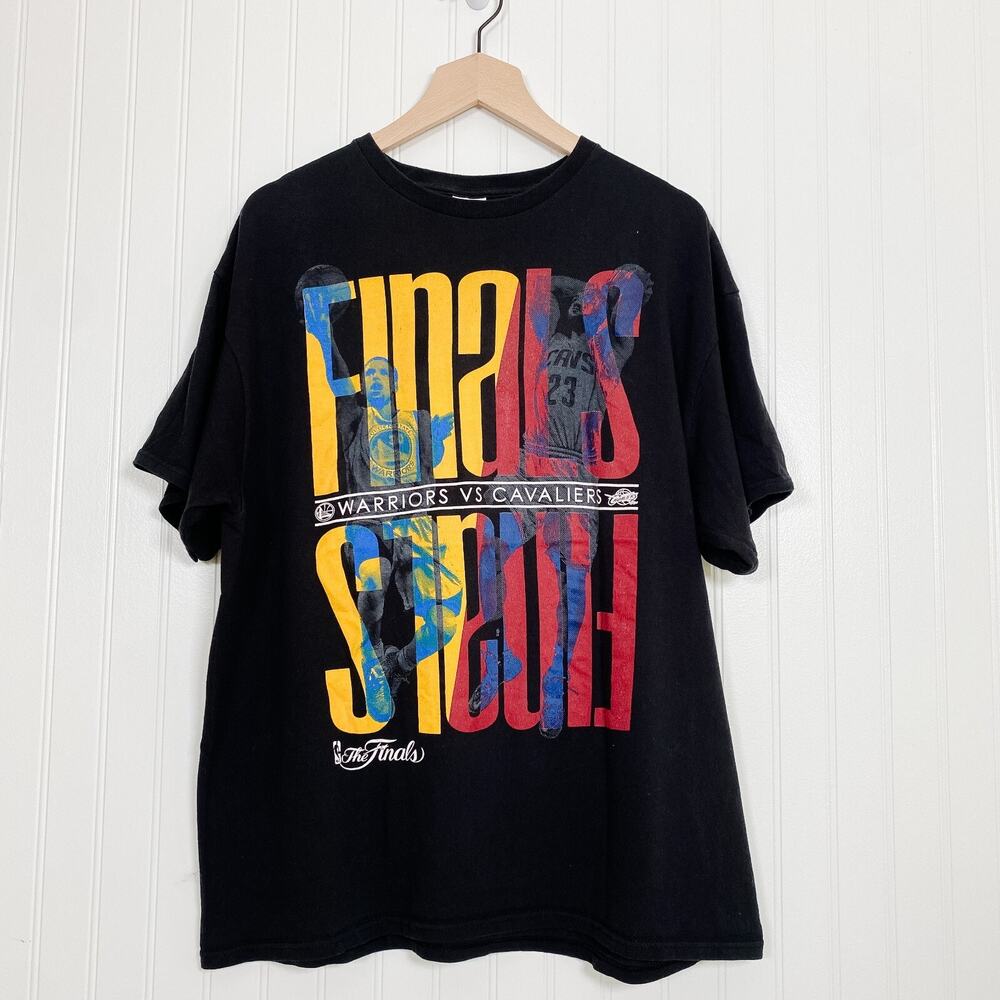 NBA Finals T Shirt Mens XL LeBron James Stephen Curry Caveliers Warriors 2015